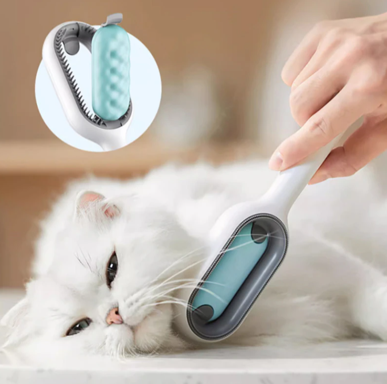 SPA расческа для кошек и собак Pet cleaning hair removal comb 3 в 1 (чистка, расческа, массаж) - фото 1 - id-p209892517