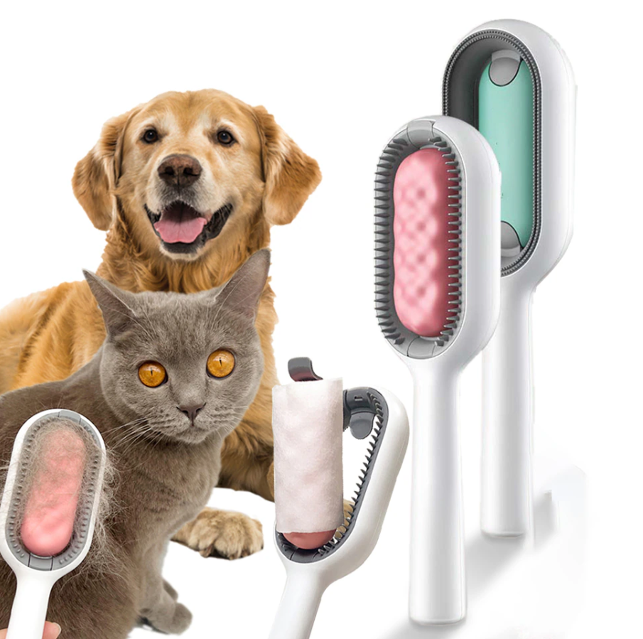SPA расческа для кошек и собак Pet cleaning hair removal comb 3 в 1 (чистка, расческа, массаж) - фото 1 - id-p209892794