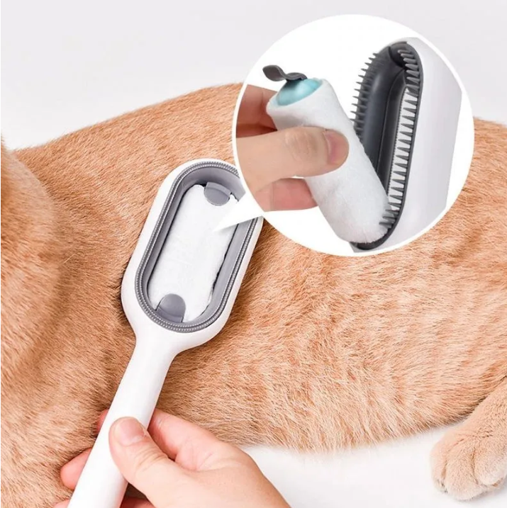 SPA расческа для кошек и собак Pet cleaning hair removal comb 3 в 1 (чистка, расческа, массаж) - фото 7 - id-p209892794