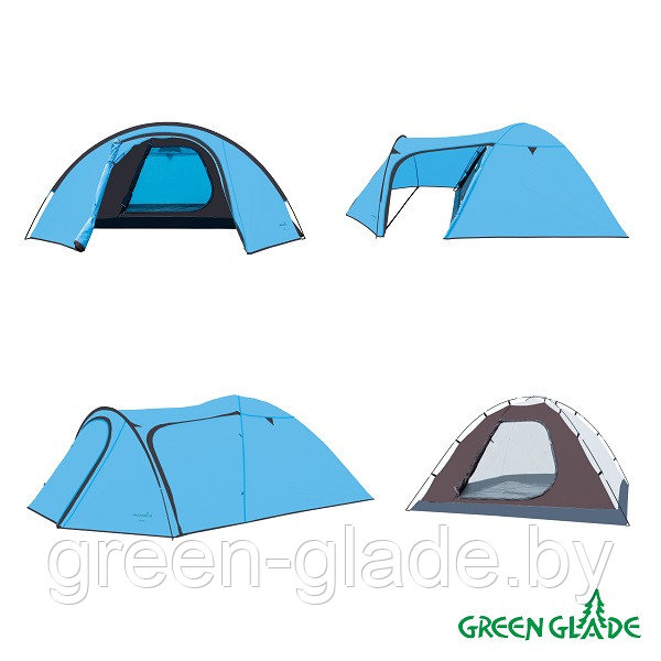 Палатка туристическая Green Glade Zoro 4 местная - фото 5 - id-p13894359