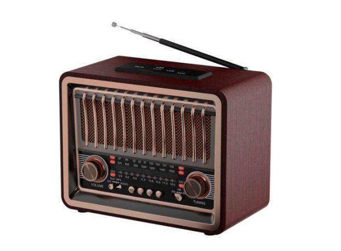 Портативный радиоприемник RITMIX BB14 мощный аналоговый аккумуляторный FM приемник ретро радио на батарейках - фото 1 - id-p209252401