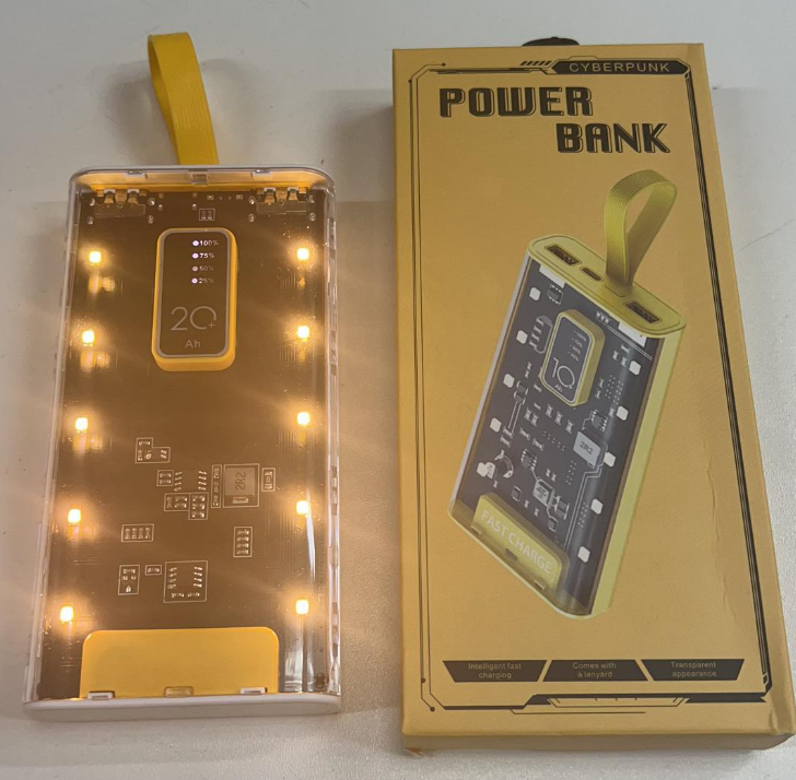 Портативное зарядное устройство Power Bank 10000mAh CYBERPUNK Style с индикатором батареи - фото 6 - id-p209896655