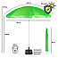 Зонт Green Glade 0013S зеленый, фото 4
