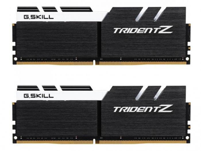 G.Skill Trident Z DDR4 DIMM 3200MHz PC4-25600 CL16 - 32Gb KIT (2x16Gb) F4-3200C16D-32GTZKW - фото 1 - id-p208767137