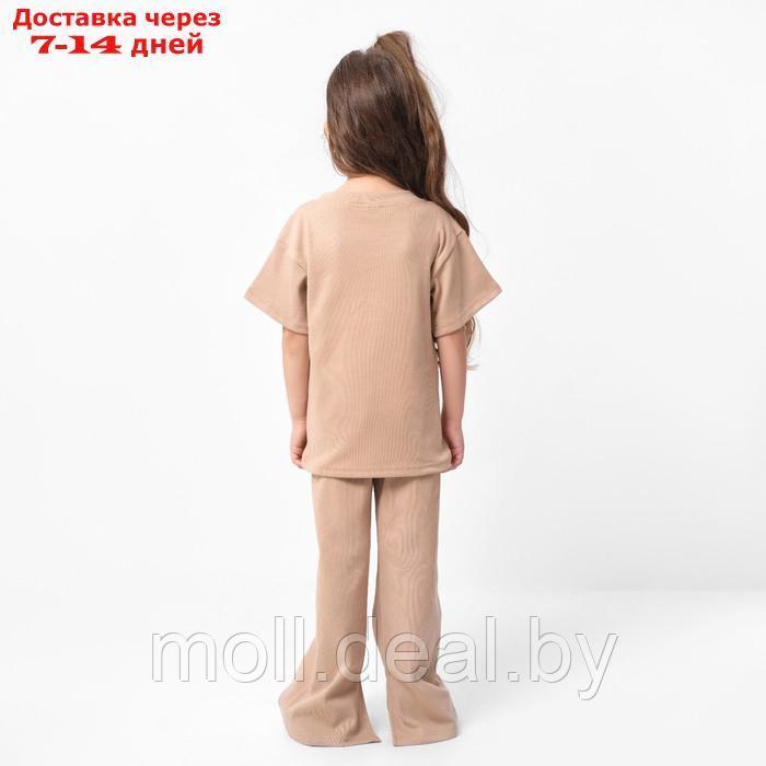 Костюм детский (футболка, брюки) KAFTAN р. 34 (122-128 см), бежевый - фото 4 - id-p209760850
