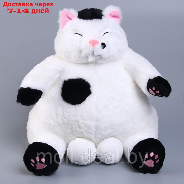 Мягкая игрушка "Кот" с черными лапками, 35 см, цвет белый - фото 2 - id-p209759842