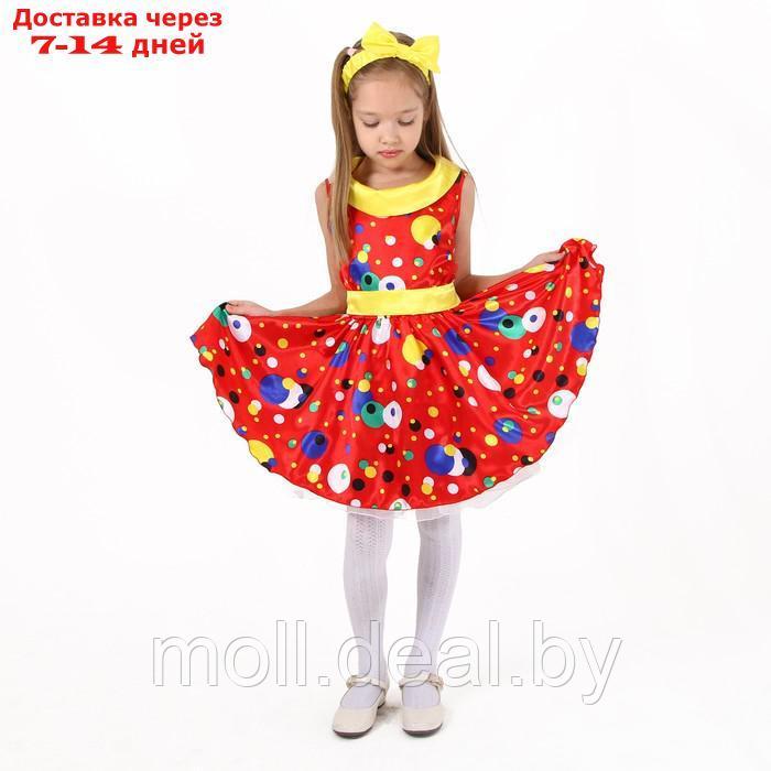Карнавальный костюм Стиляги1"платье красное в горох,повязка р-р 34 рост134 - фото 2 - id-p209755819
