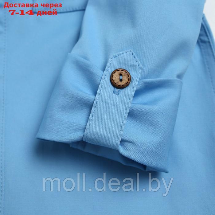Рубашка джинсовая детская KAFTAN р. 32 (110-116 см), голубой - фото 5 - id-p209816043