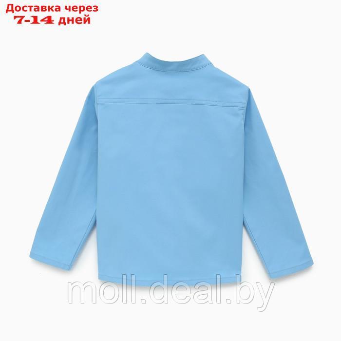 Рубашка джинсовая детская KAFTAN р. 32 (110-116 см), голубой - фото 6 - id-p209816043