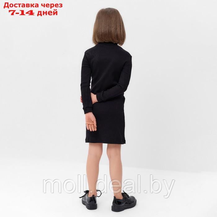 Платье для девочки MINAKU цвет чёрный, рост 110 см - фото 4 - id-p209760918