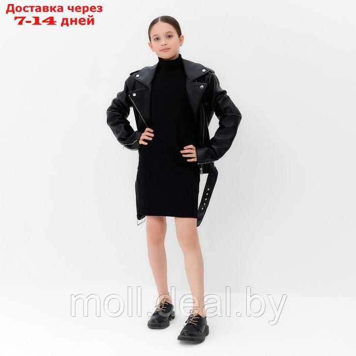 Платье для девочки MINAKU цвет чёрный, рост 140 см - фото 6 - id-p209760919