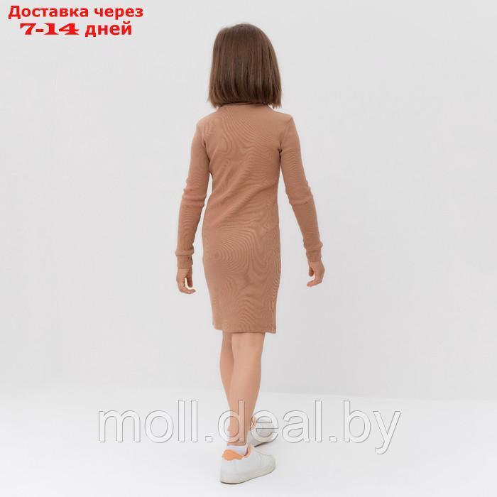 Платье для девочки MINAKU цвет бежевый, рост 104 см - фото 4 - id-p209760920