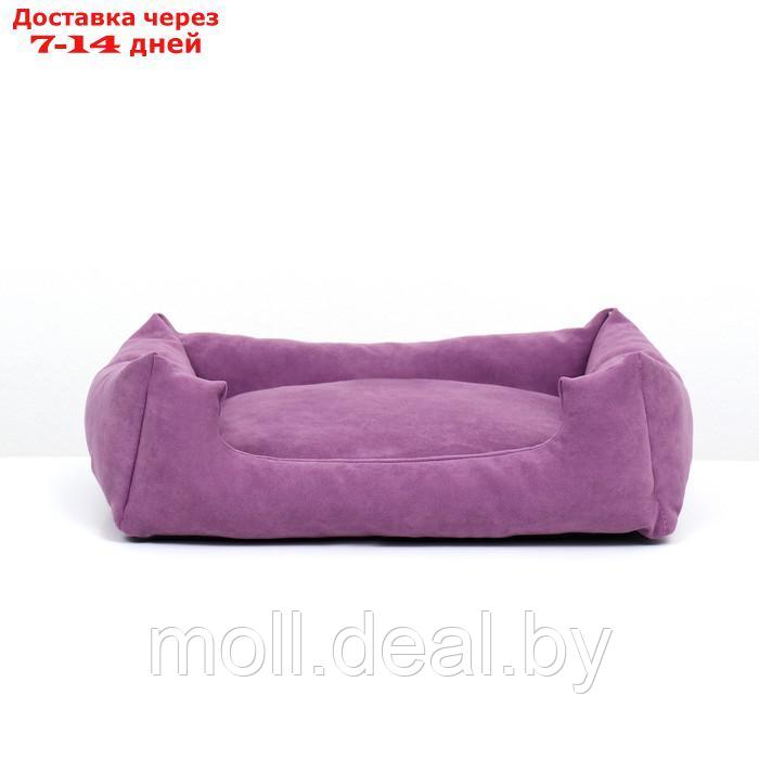 Лежанка-диван с двусторонней подушкой, 45 х 35 х 11 см, фиолетовая - фото 2 - id-p209823060