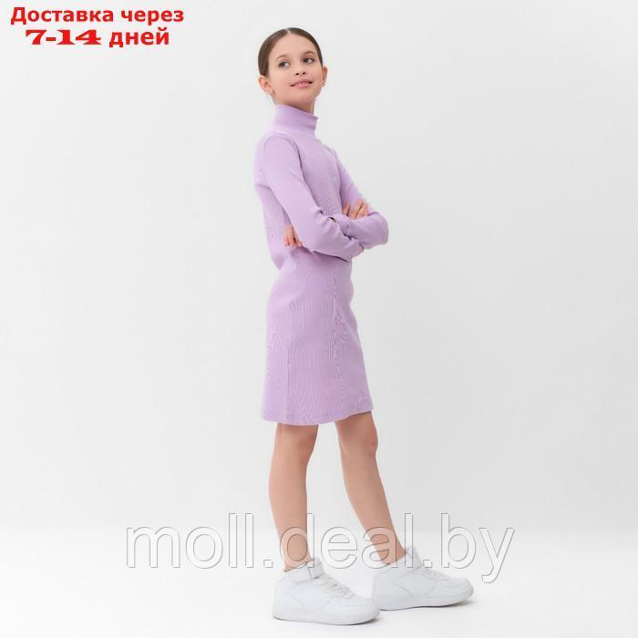 Платье для девочки MINAKU цвет лиловый, рост 140 см - фото 2 - id-p209760955