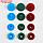Набор кнопок d12мм 12цветов по 10шт + 60шт белый в боксе Цветок d15.8*2.5см пластик АУ, фото 4