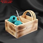 Ящик для рукоделия, деревянный, 3 отделения, 20 × 15 × 9 см