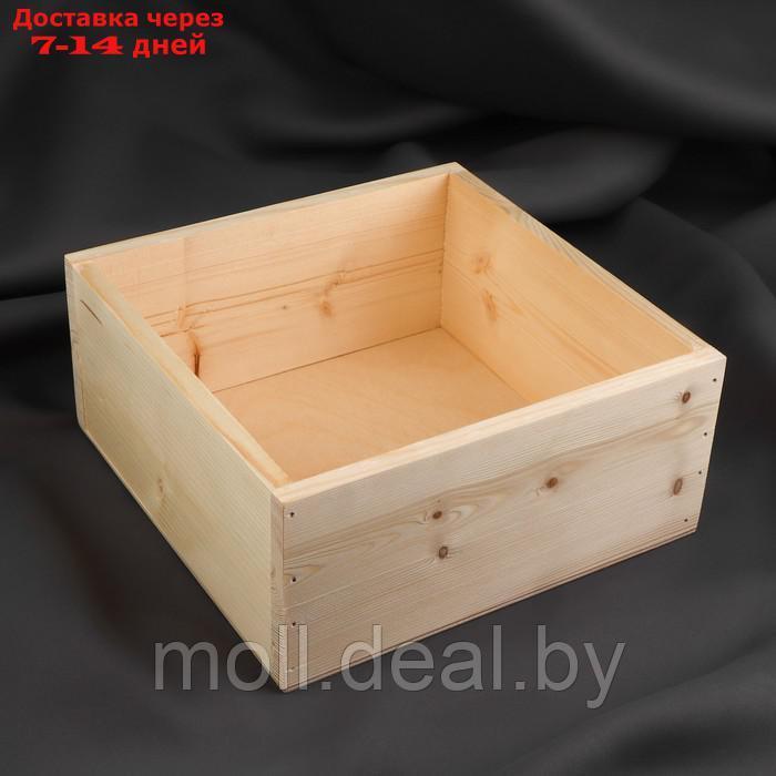 Ящик для рукоделия, деревянный, 20 × 20 × 9 см - фото 2 - id-p209815156