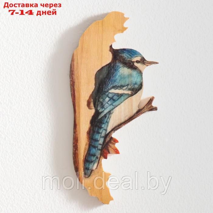 Панно интерьерное дерево "Синяя птица" 12х0,7х19 см - фото 2 - id-p209814150