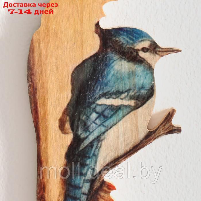 Панно интерьерное дерево "Синяя птица" 12х0,7х19 см - фото 3 - id-p209814150
