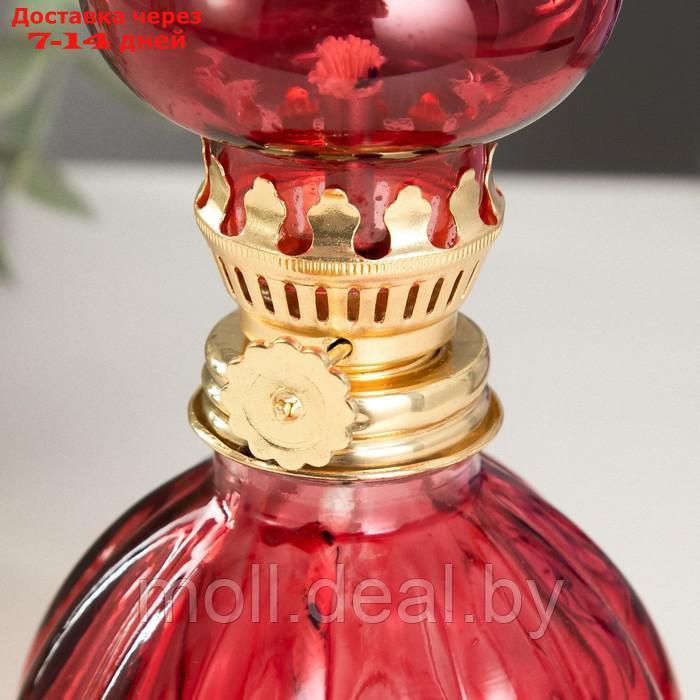 Керосиновая лампа декоративная "Алладин" красный 8*8*20 см - фото 3 - id-p209758954