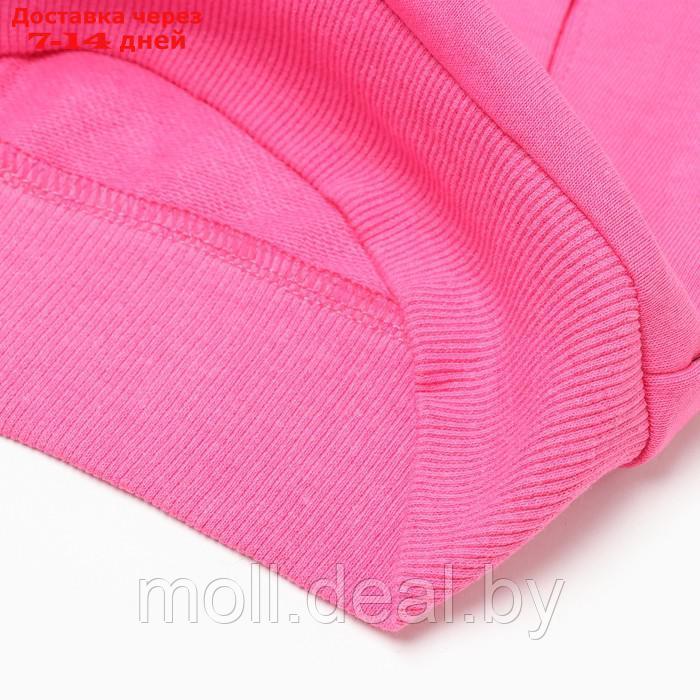 Костюм для девочки (толстовка/брюки), цвет розовый, рост 116-122см - фото 3 - id-p209825089