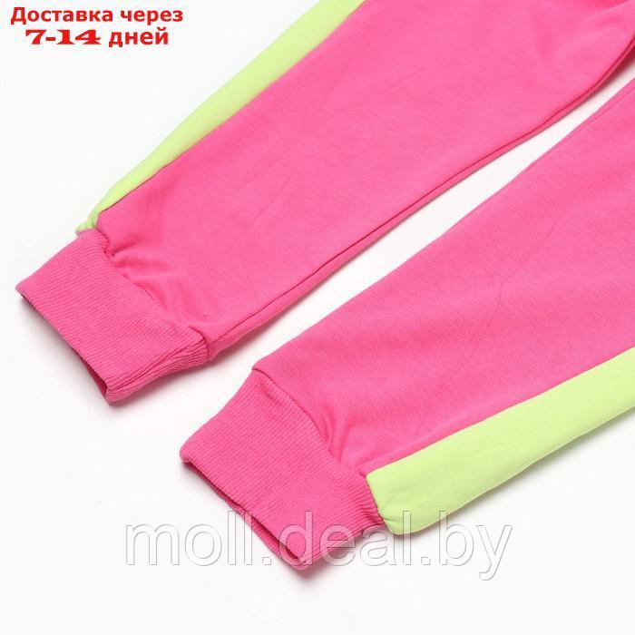 Костюм для девочки (толстовка/брюки), цвет розовый, рост 116-122см - фото 6 - id-p209825089