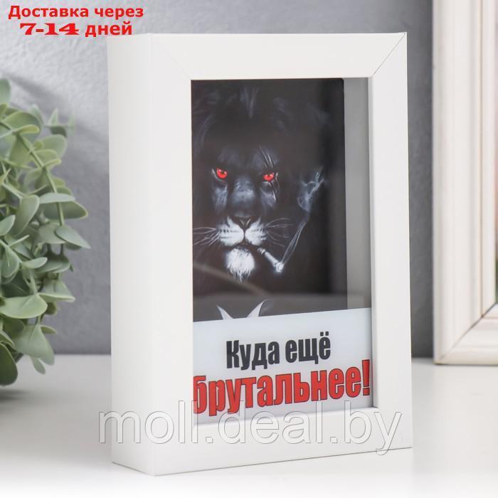 Копилка интерьерная пластик "Лев. Куда еще брутальнее!" 17х12х3,8 см - фото 3 - id-p209818141