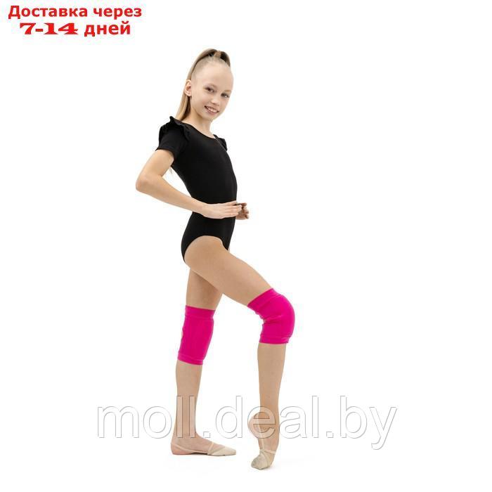 Наколенники для гимнастики и танцев с уплотнителем, размер L (от 15 лет), цвет фуксия - фото 4 - id-p209815166