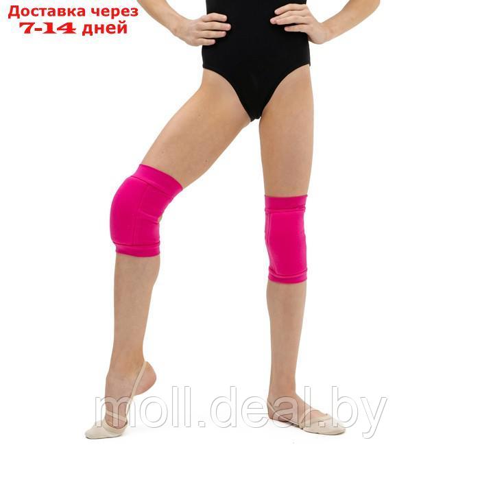 Наколенники для гимнастики и танцев с уплотнителем, размер L (от 15 лет), цвет фуксия - фото 8 - id-p209815166