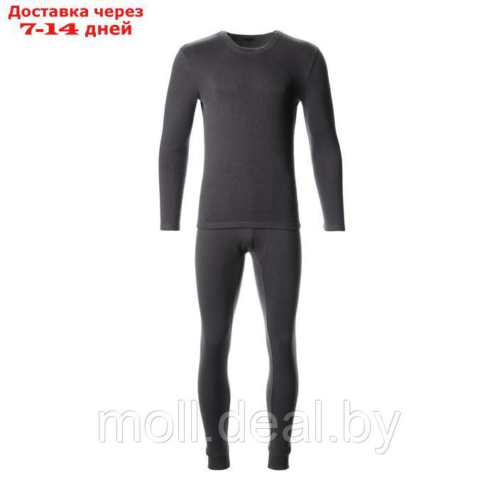 Комплект мужской термо (джемпер, брюки) MINAKU цвет графит меланж, р-р 48 - фото 1 - id-p209815176
