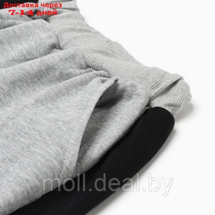 Костюм для девочки (толстовка/брюки), цвет серый, рост 86-92см - фото 5 - id-p209825126
