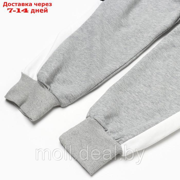 Костюм для девочки (толстовка/брюки), цвет серый, рост 86-92см - фото 6 - id-p209825126