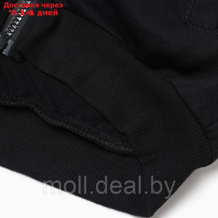 Костюм для девочки (толстовка/брюки), цвет чёрный, рост 86-92см - фото 3 - id-p209825128