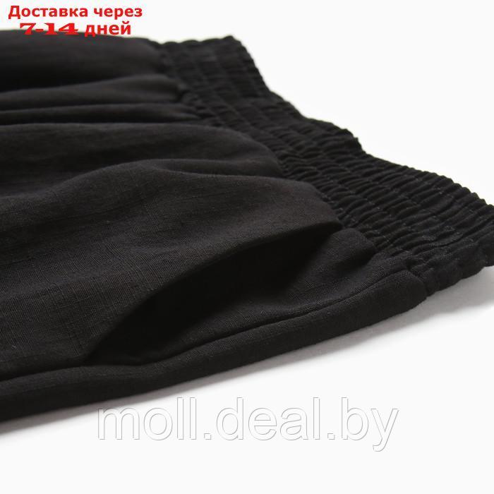 Костюм (рубашка и брюки) детский KAFTAN "Лен", р.32 (110-116см) черный - фото 5 - id-p209824182