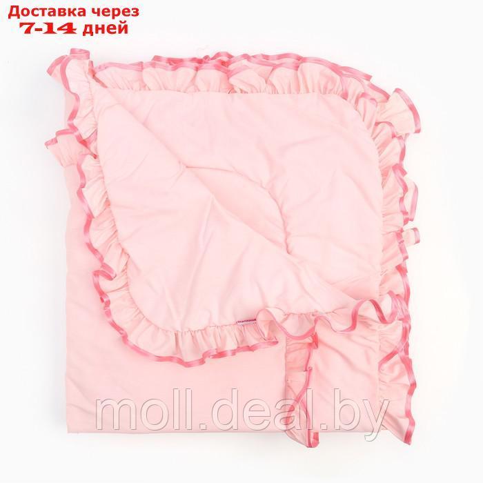 Конверт-одеяло для новорожденого (тиси),К83,  цвет розовый, р-р