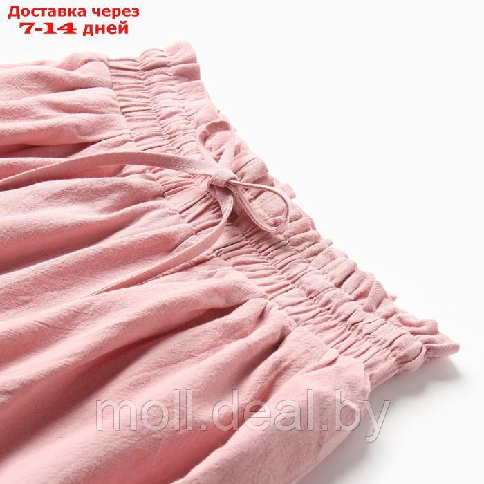 Костюм для девочки (рубашка и шорты) MINAKU, цвет пудрово-розовый, рост 146-152 см - фото 5 - id-p209824200
