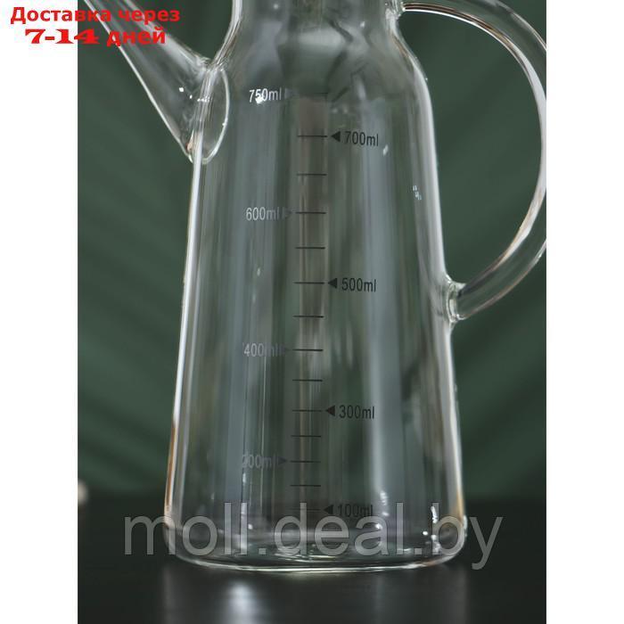 Бутыль стеклянная для соуса и масла с мерной шкалой BellaTenero "Эко", 750 мл, 16×8,5×22 см - фото 4 - id-p209758003