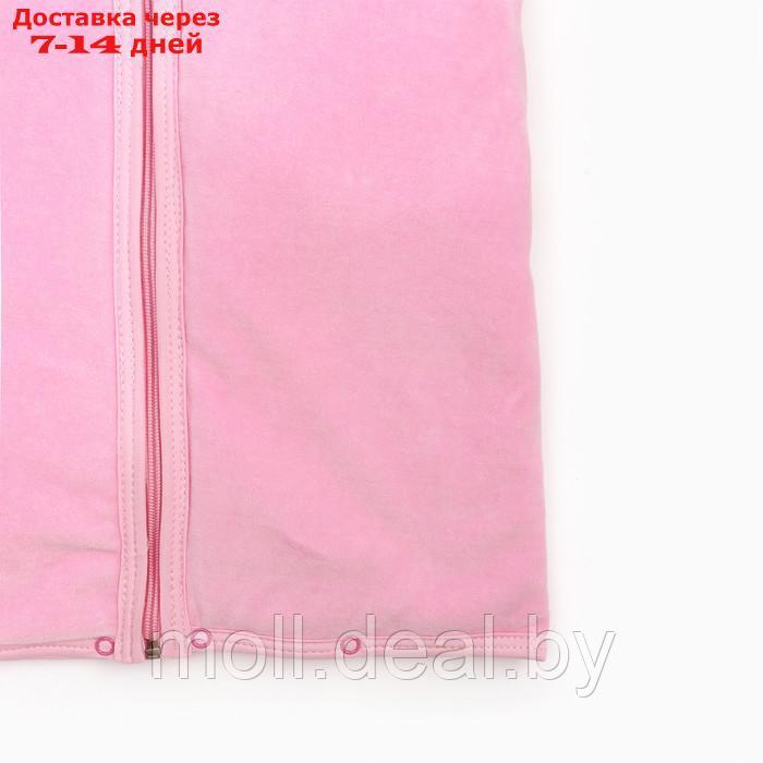 Конверт-плед детский, цвет розовый, размер 80х90 - фото 2 - id-p209823204