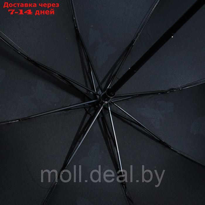Зонт механический "Яркие бабочки", 8 спиц, d=95, цвет чёрный - фото 4 - id-p209816253
