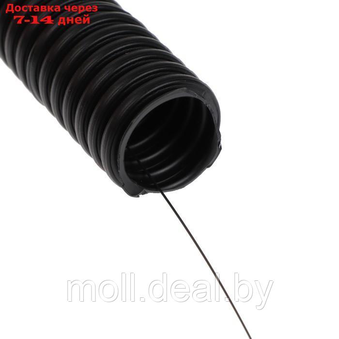Гофротруба УРАЛ ПАК ПНД, 32 мм ,с протяжкой, 10 м, черная, ГФ-1100032-010