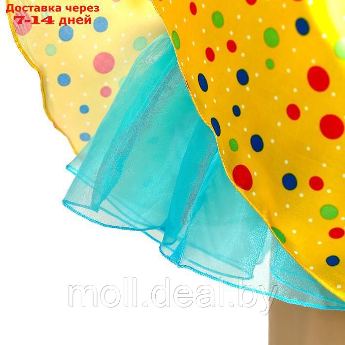 Карнавальный костюм "Стиляги 7", платье жёлтое в мелкий цветной горох, повязка, р. 32, рост 122-128 см - фото 3 - id-p209824214