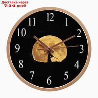 Часы настенные, серия: Интерьер, "Самурай", плавный ход, d-20 см, АА
