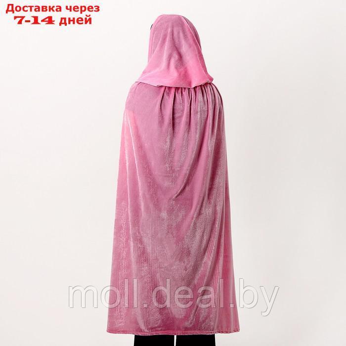 Карнавальный плащ взрослый,плюш розовый,длина 115 см - фото 2 - id-p209758037