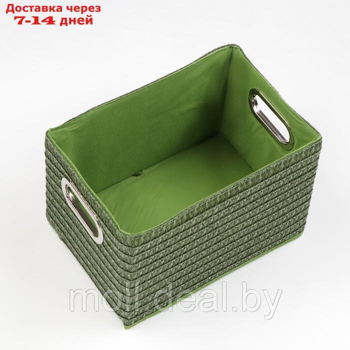 Короб для хранения складной, 310 х 220 х 190 мм, зеленый - фото 4 - id-p209817272