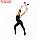 Булавы гимнастические вставляющиеся Grace Dance, 46 см, цвет чёрный/розовый, фото 3