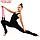 Булавы гимнастические вставляющиеся Grace Dance, 46 см, цвет чёрный/розовый, фото 4