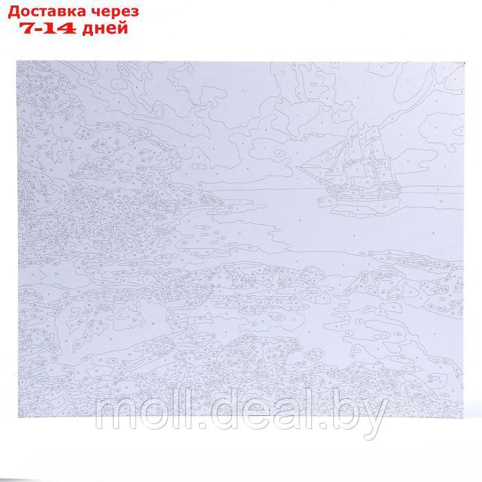 Картина по номерам на картоне 40 × 50 см "На берегу бухты" - фото 2 - id-p209757077
