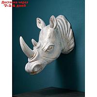 Садовая фигура "Голова носорога", полистоун, 71 см, 1 сорт, Иранй