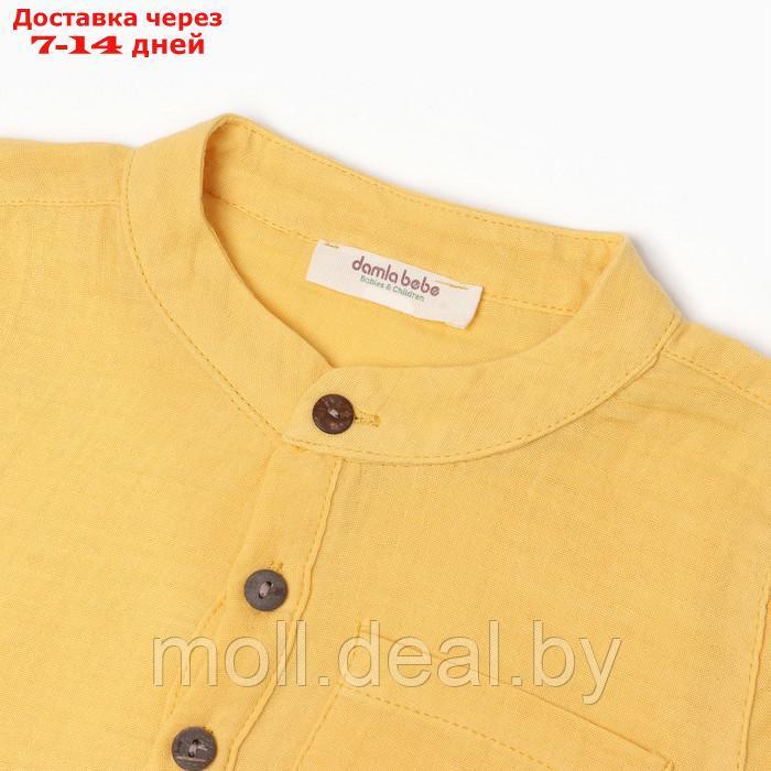 Комплект детский (лонгслив/брюки), цвет жёлтый, рост 98см - фото 2 - id-p209818375