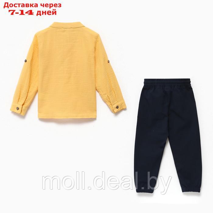 Комплект детский (лонгслив/брюки), цвет жёлтый, рост 98см - фото 7 - id-p209818375